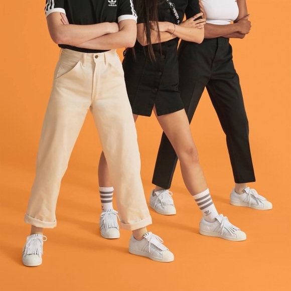 ADIDAS OG FV3421 Fringe Leather SUPERSTAR FR Shoes - Picture 2 of 5